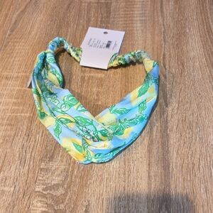 Lilly Pulitzer Twist Wrap Headband Bluette Make Lemonade